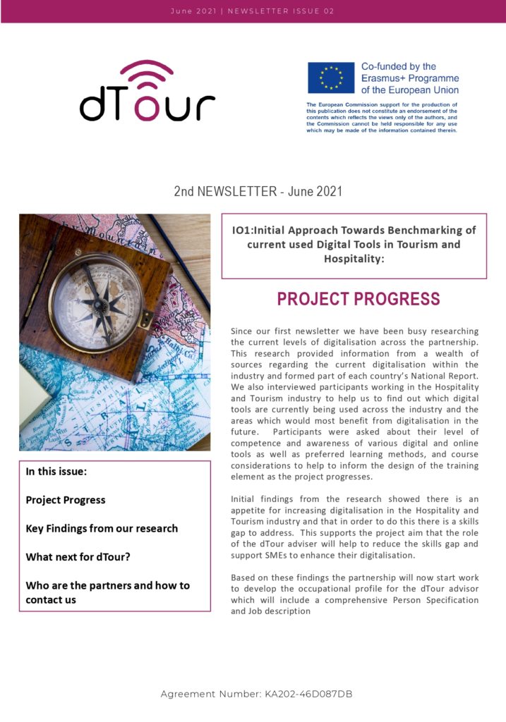 dTour project: 2nd newsletter